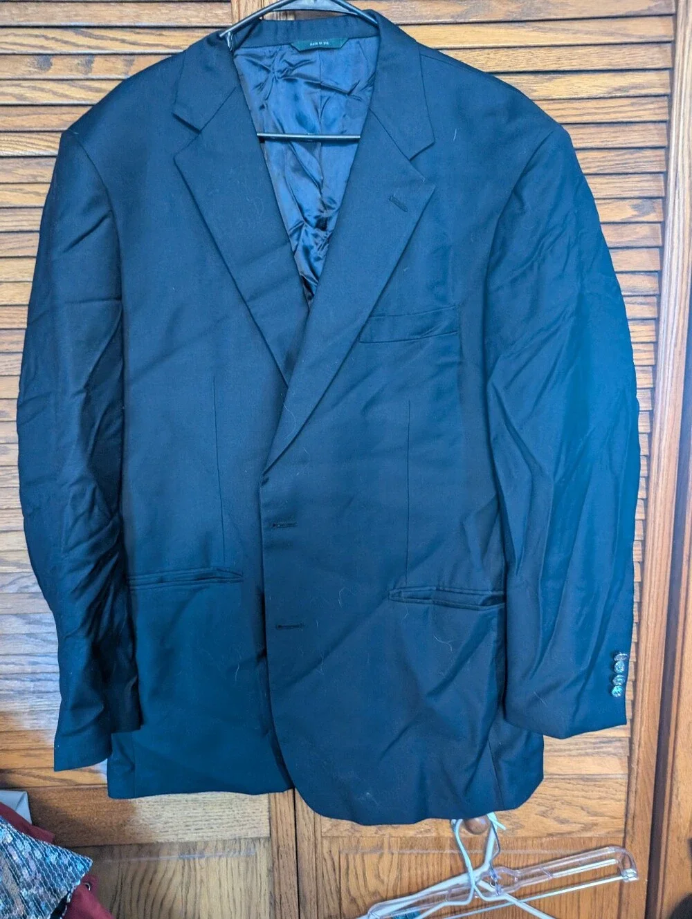 Brooks Brothers Country Club Loro Piana Wool Blazer Size 46 Long Made In USA